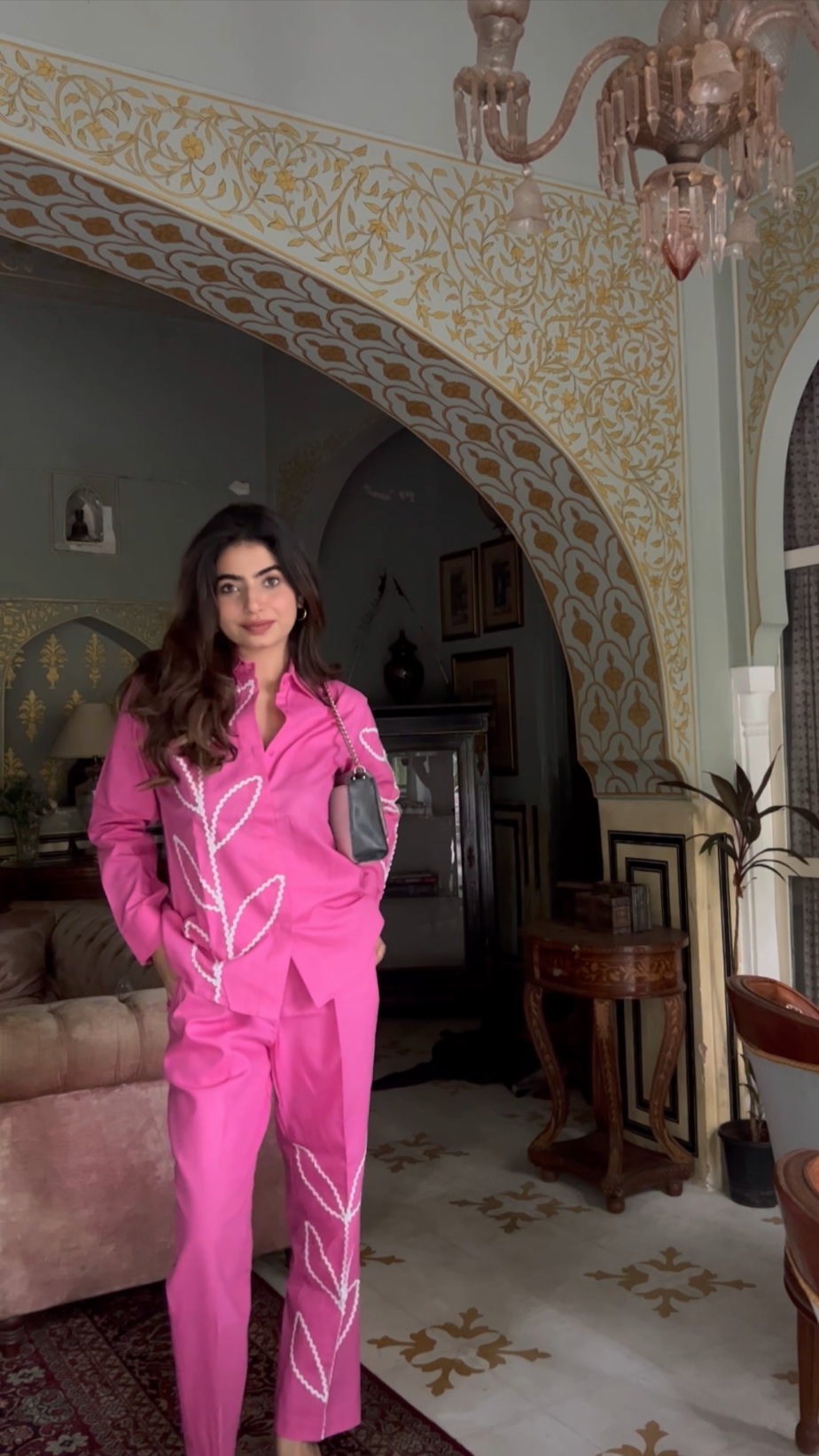 Pink Italian Cotton Co-ord Set