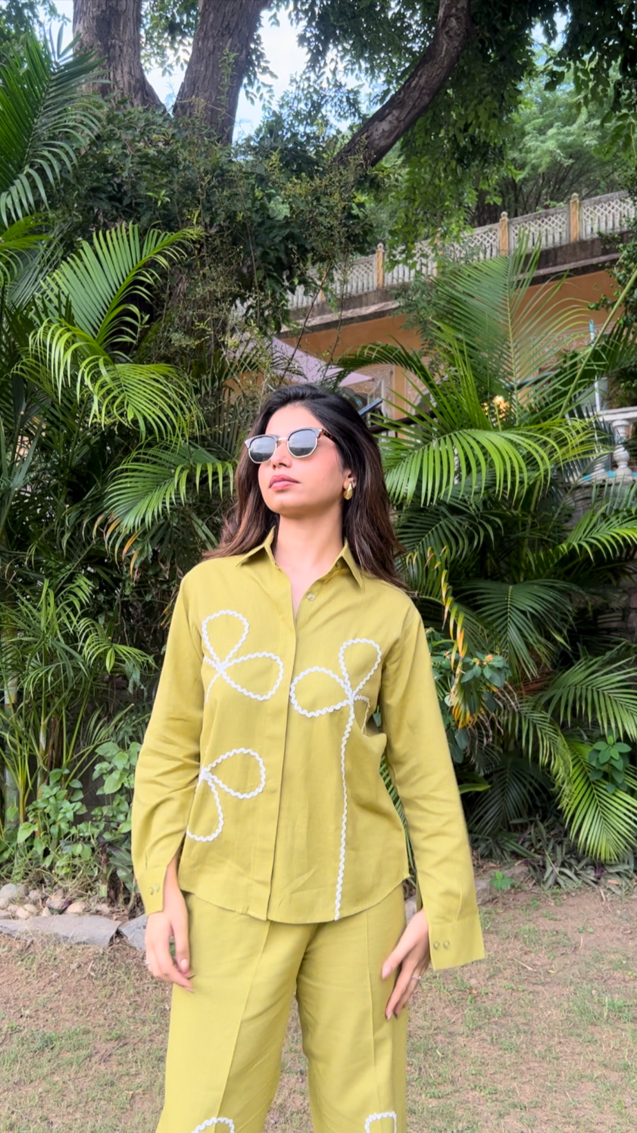 Green Cotton Co-ord Set