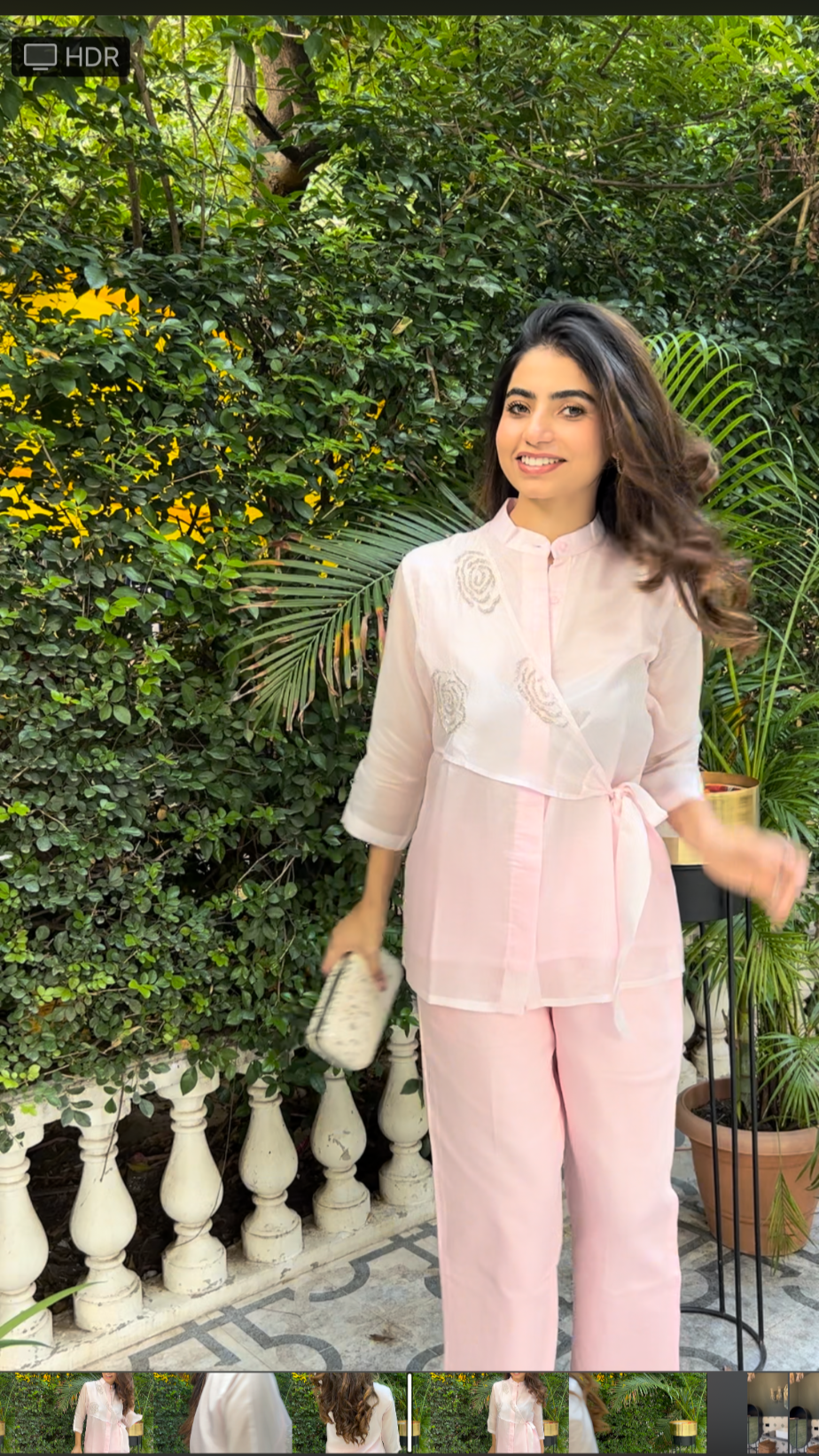 Pink Summer Silk Co-ord Set