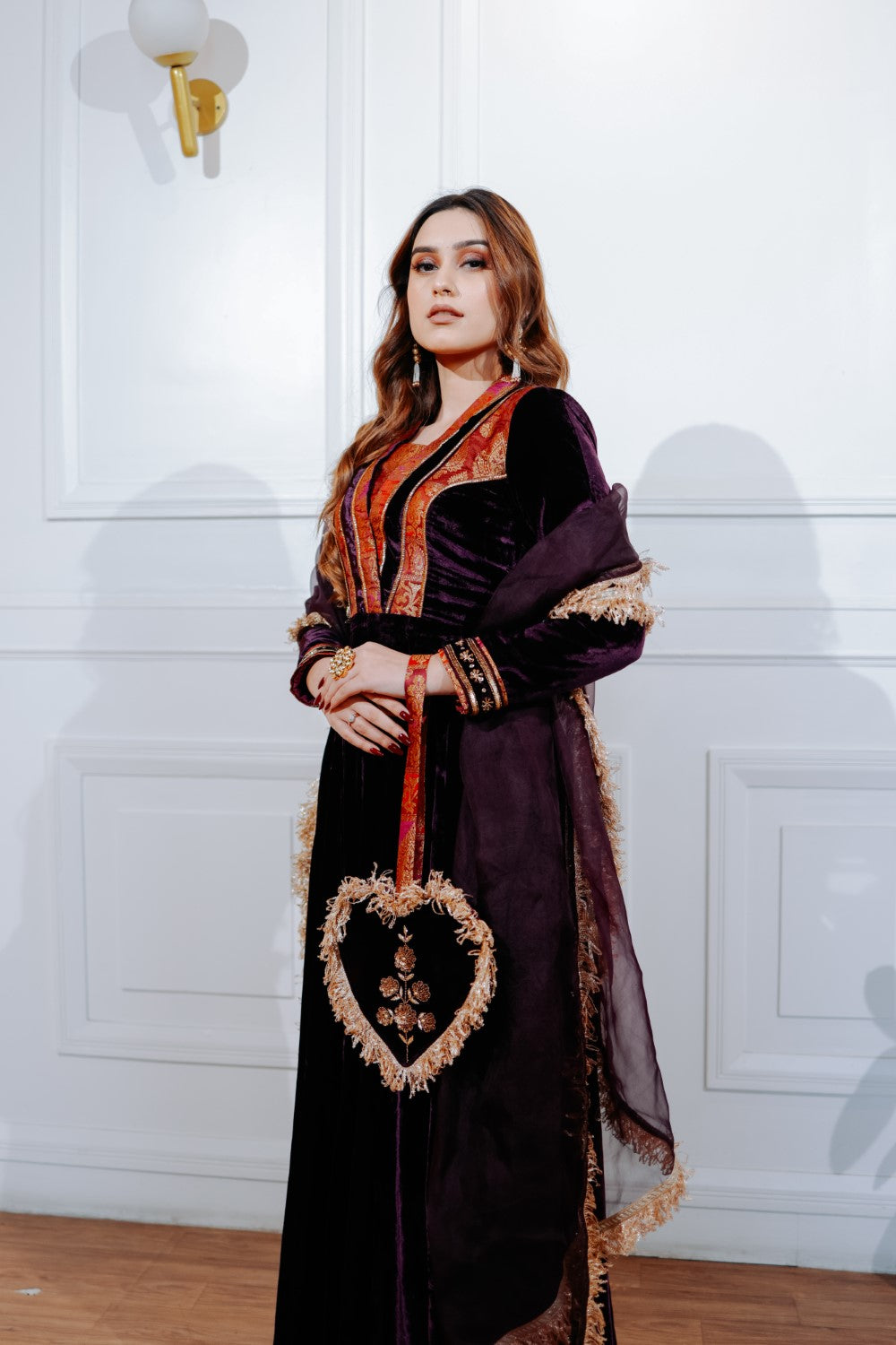 The Wine Velour Suit Set