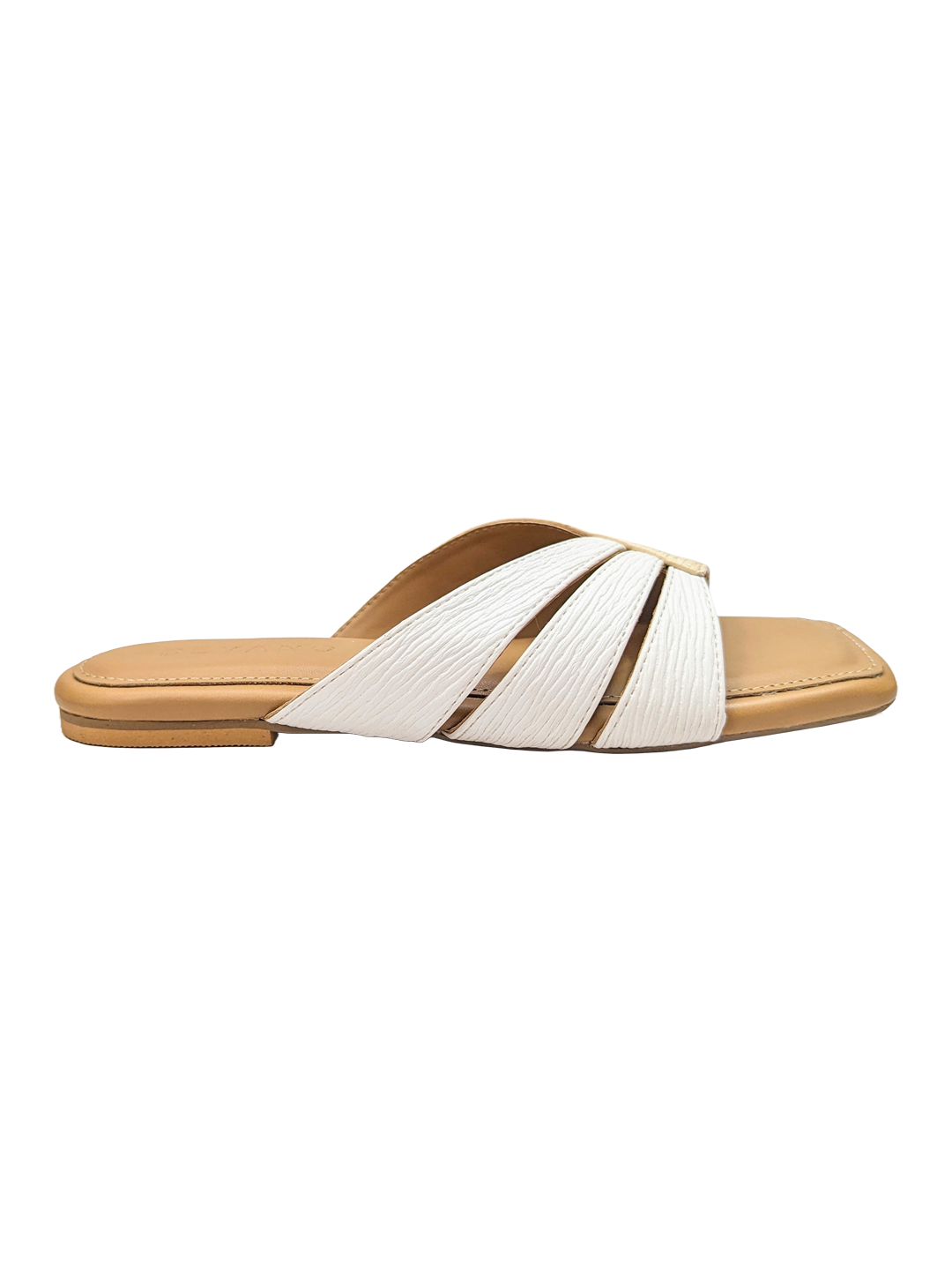 Beige & White Comfort Slip-On Flats