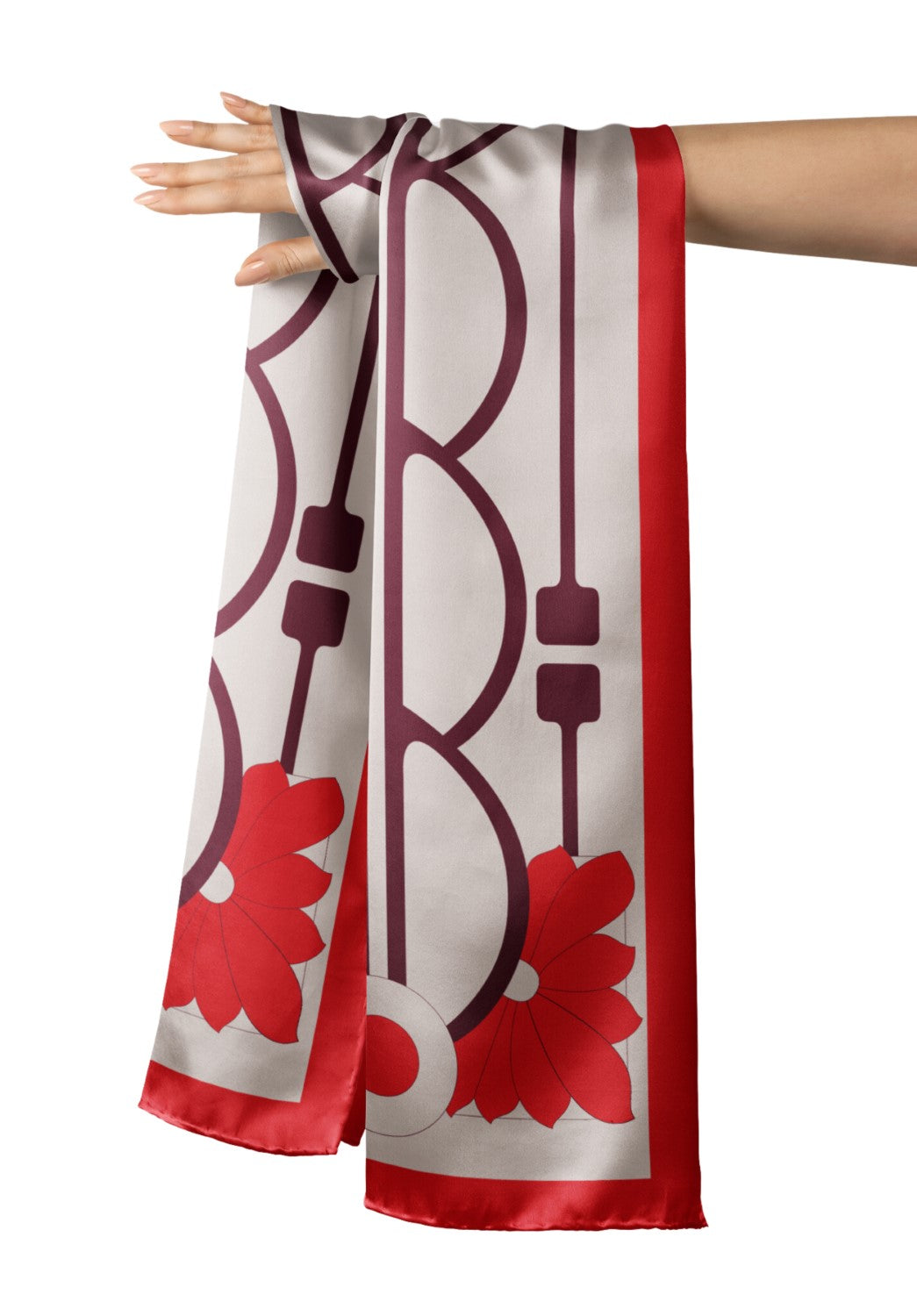 Undulating Elegance Silk Stole