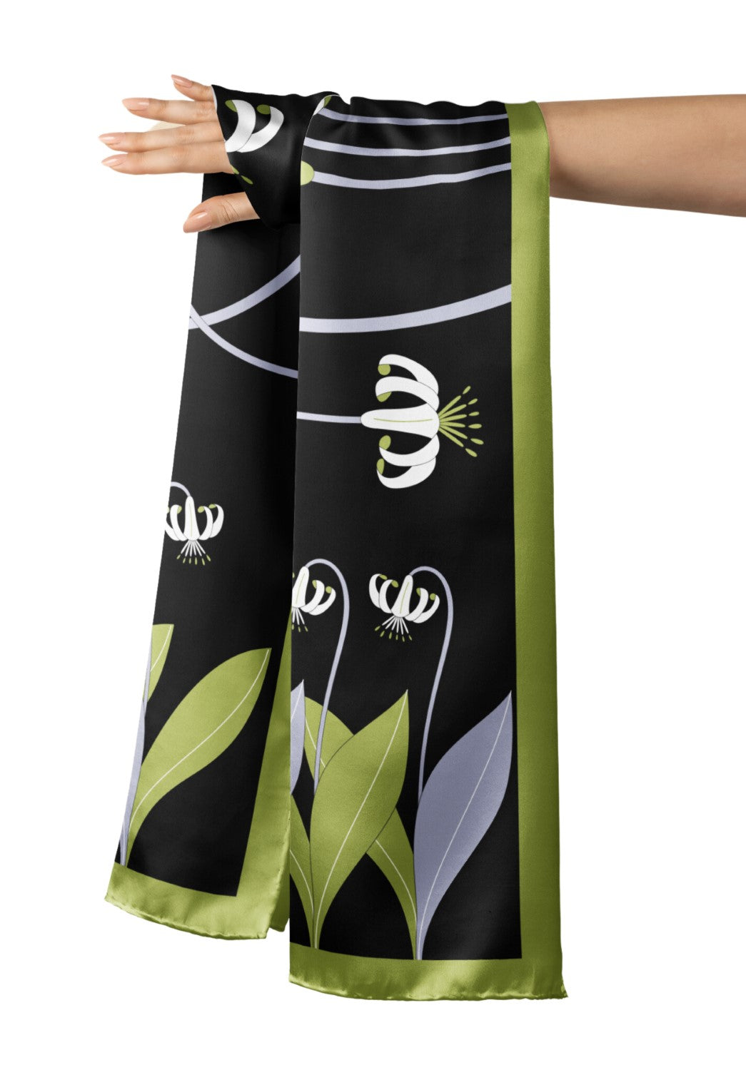 Oceanic Blossom Silk Stole