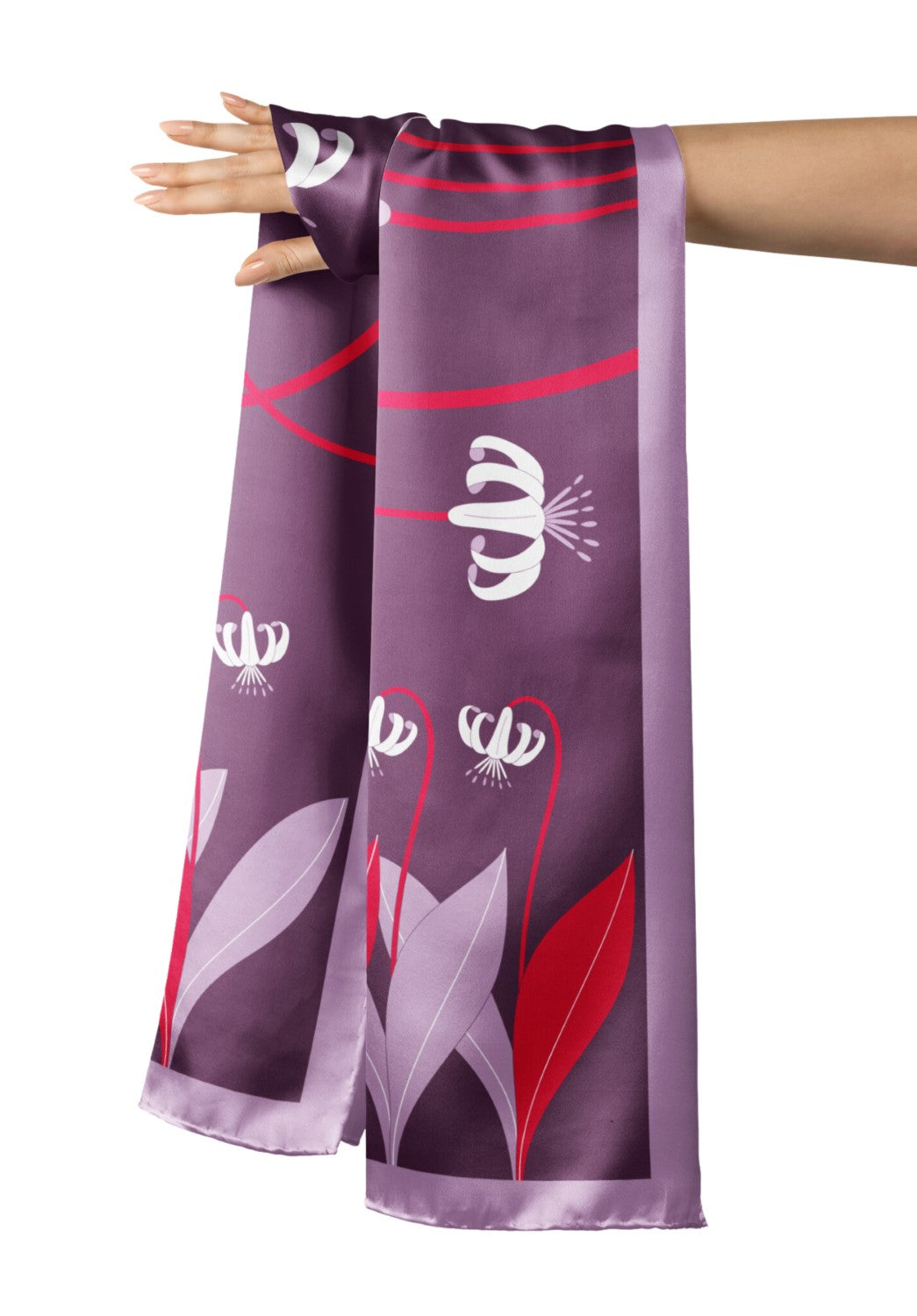 Floral Whirlwind Silk Stole