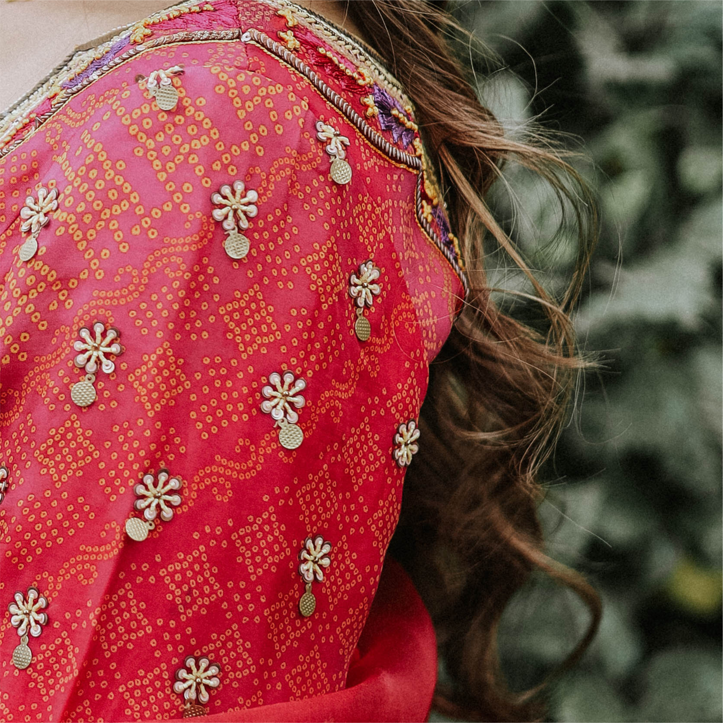 Rose Blush Bandhej Suit