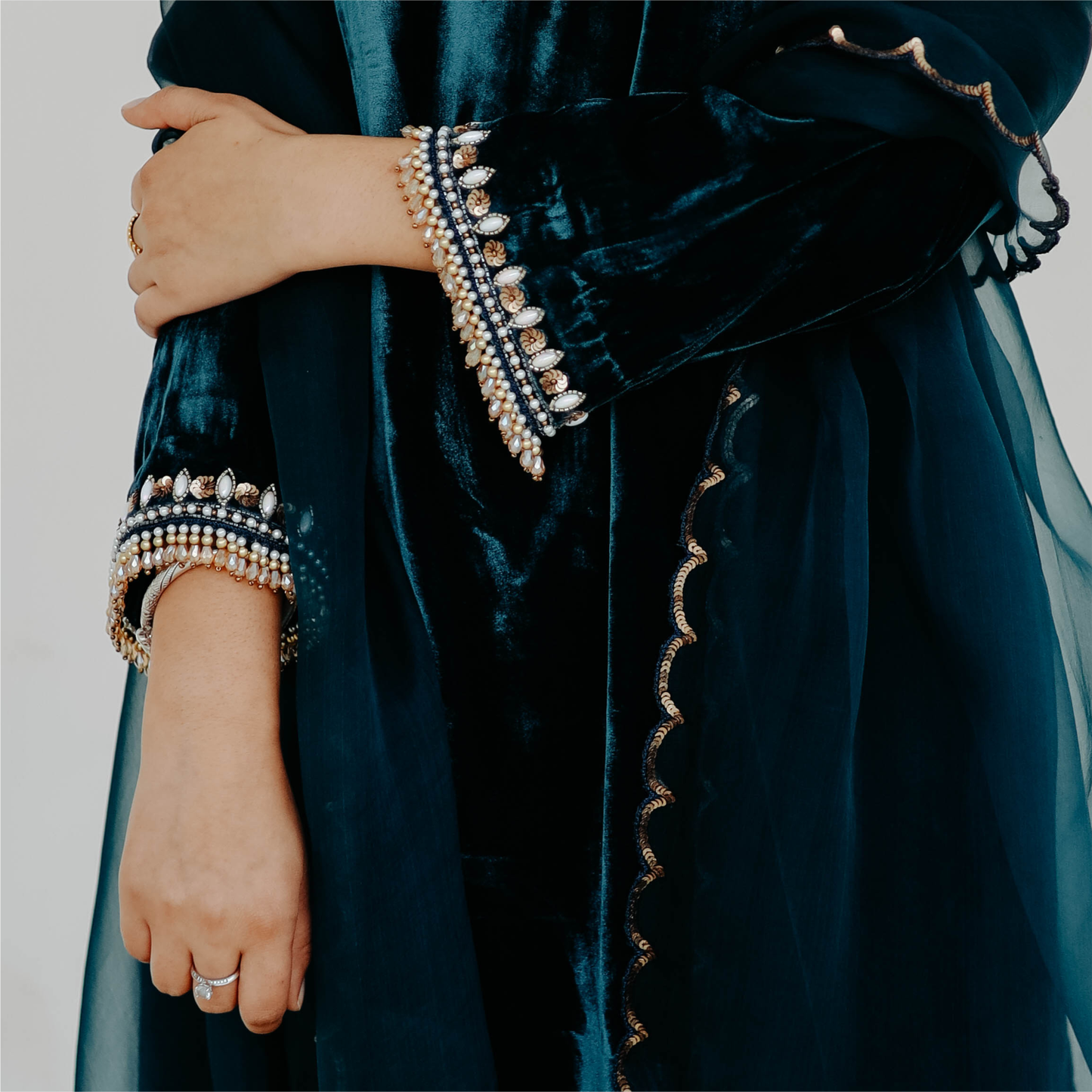 The Peacock Velour Set