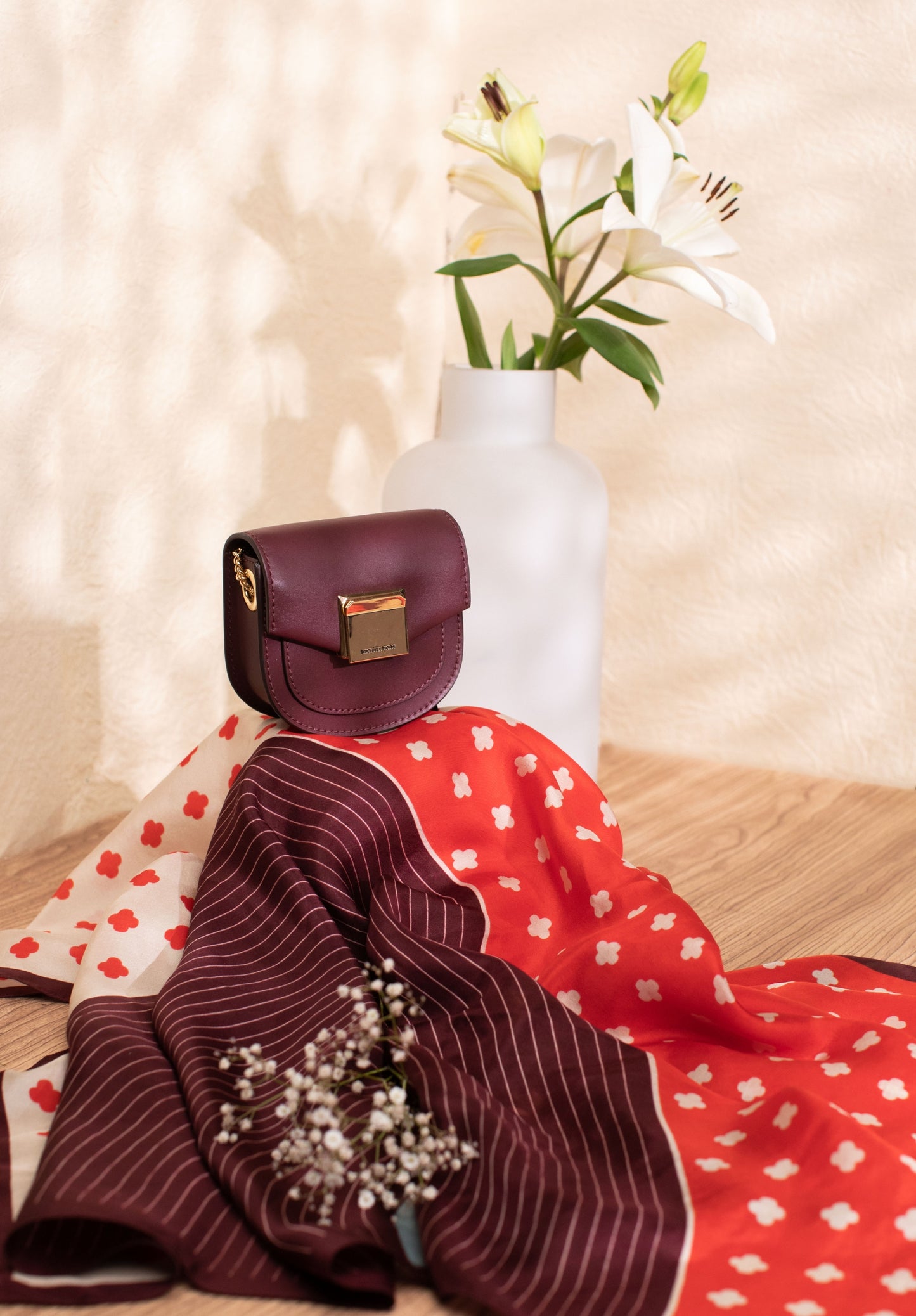 Petite Petals Silk Scarf