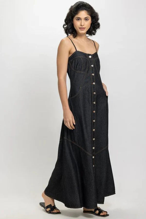 Button Down Denim Dress | Stylish & Affordable