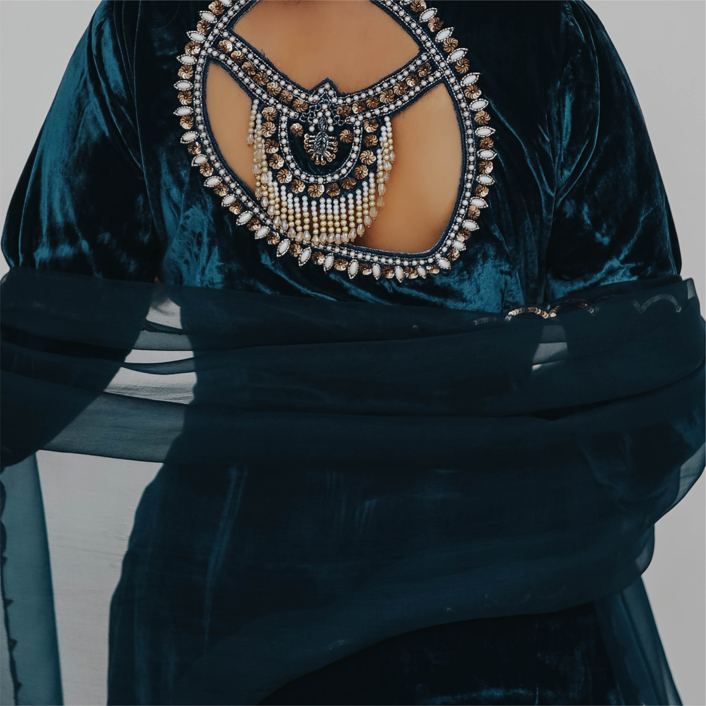 The Peacock Velour Set