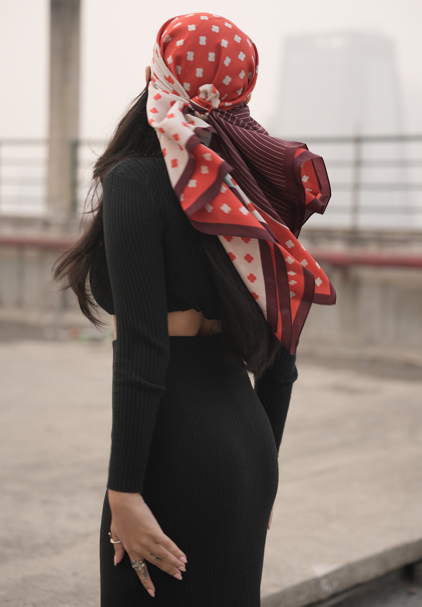 Petite Petals Silk Scarf