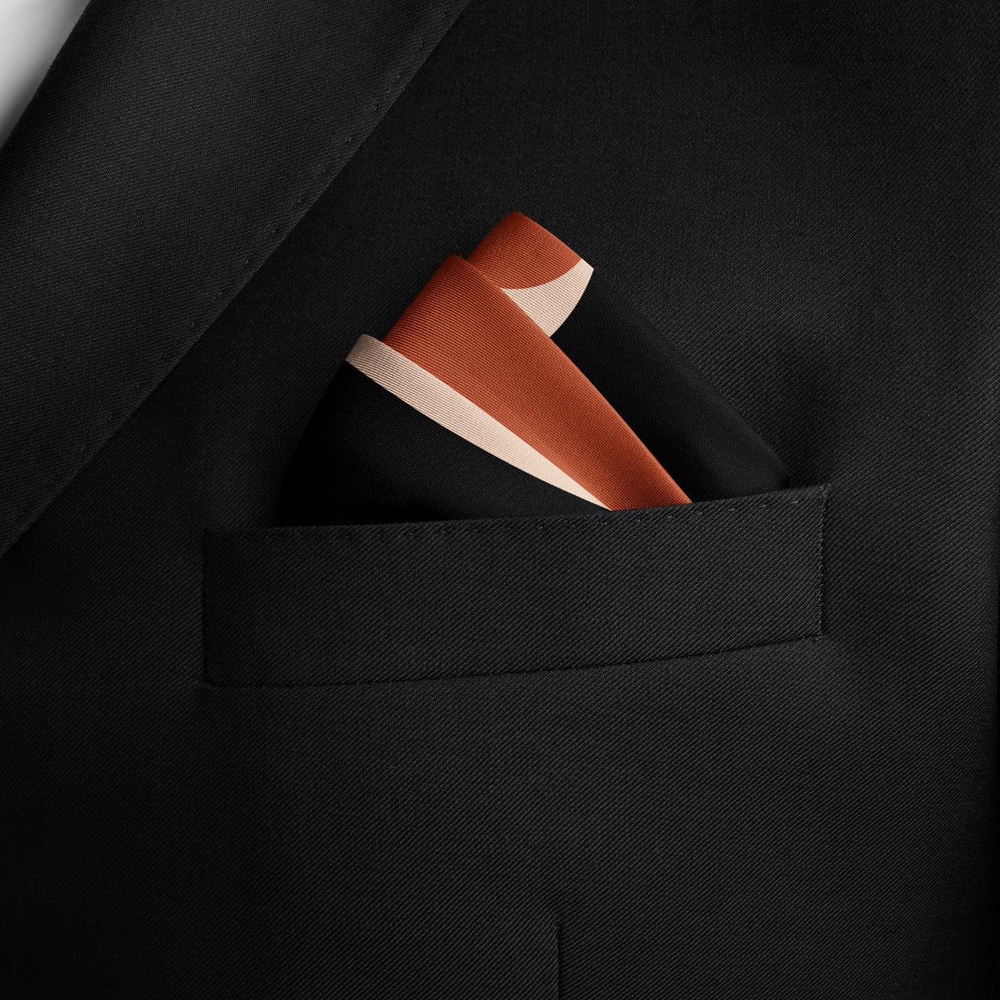 Shadow Play Silk Pocket Square