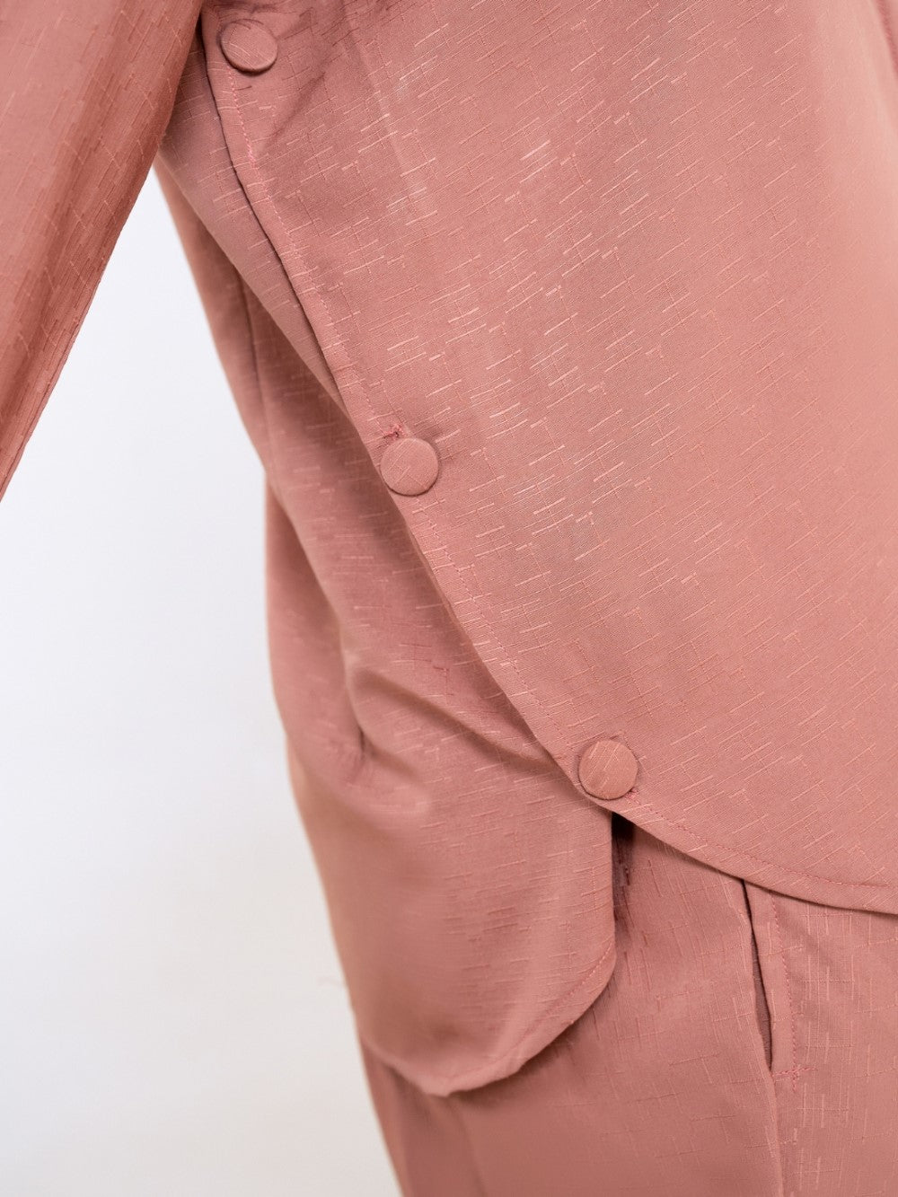 Silk Jacquard Rust Co-Ord Set