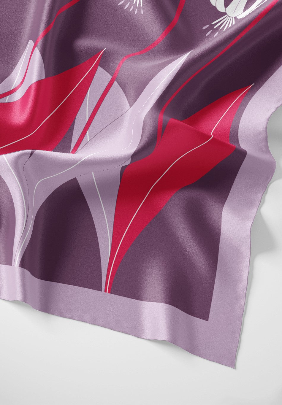 Floral Whirlwind Silk Stole