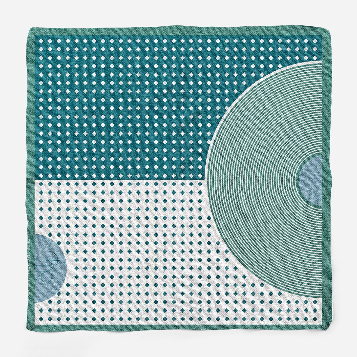 Green Duality Silk Pocket Square