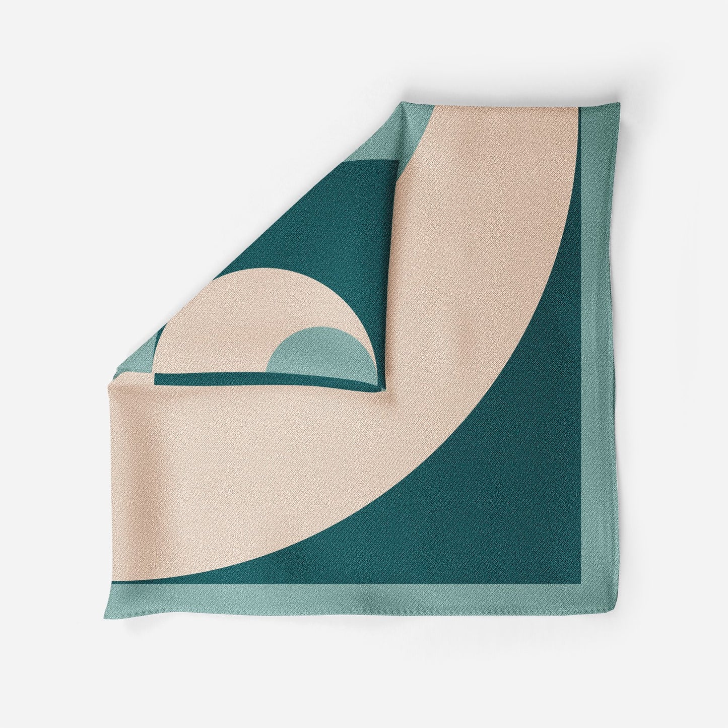 Green Oasis Silk Pocket Square