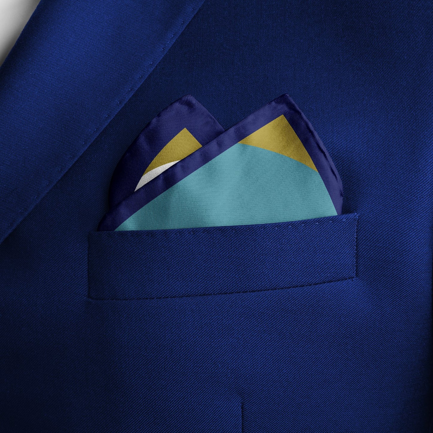Circular Impressions Silk Pocket Square
