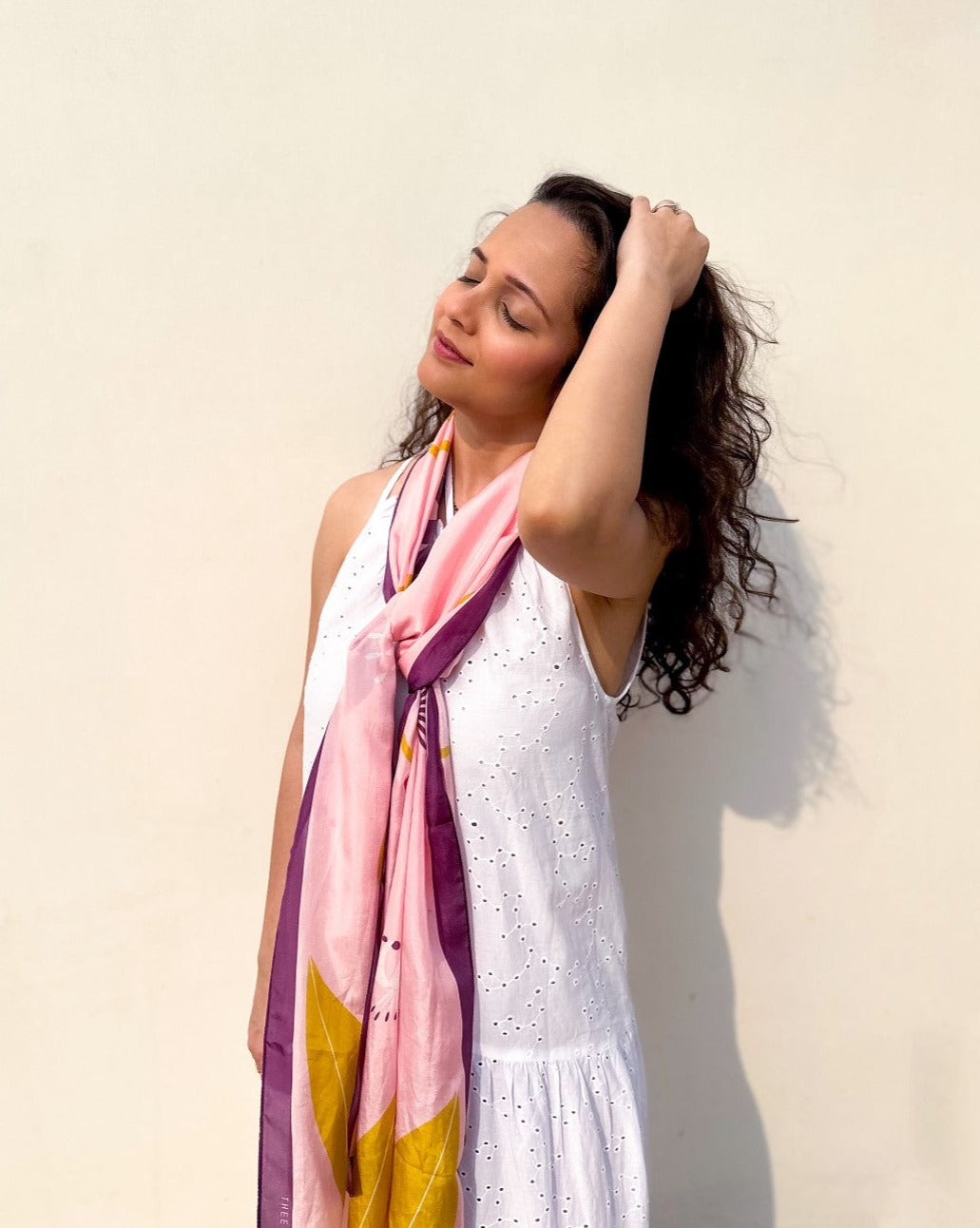 Floral Cyclone Silk Stole