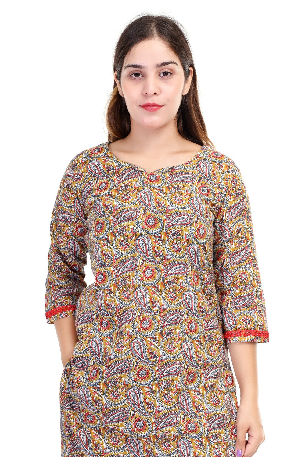 Handblock print cotton coord set