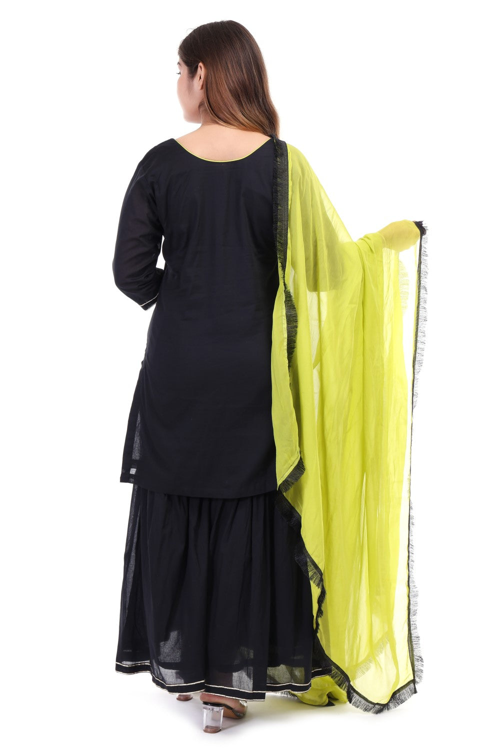 Cotton sharara set with dupatta