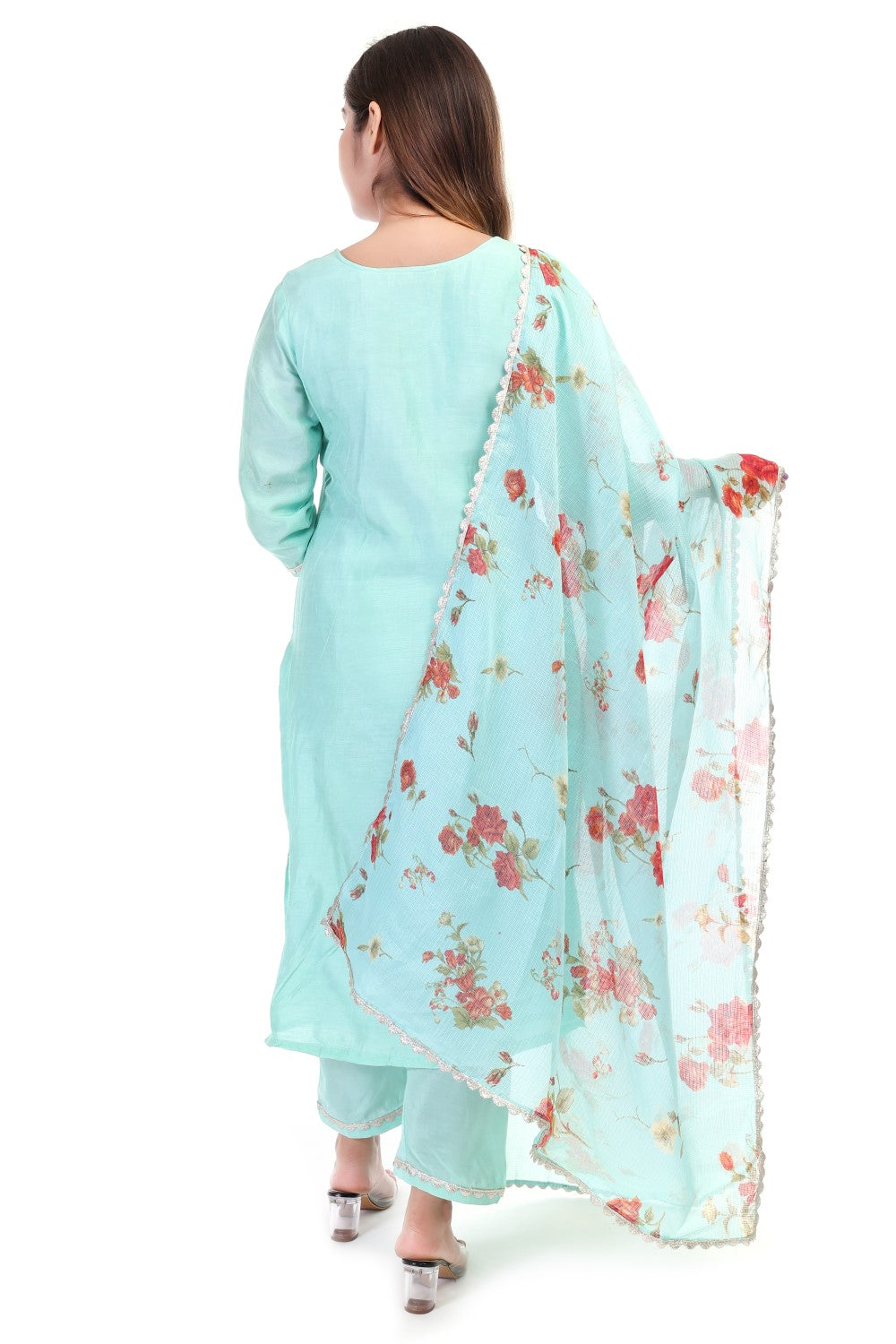 Dola silk kurta set with Dupatta