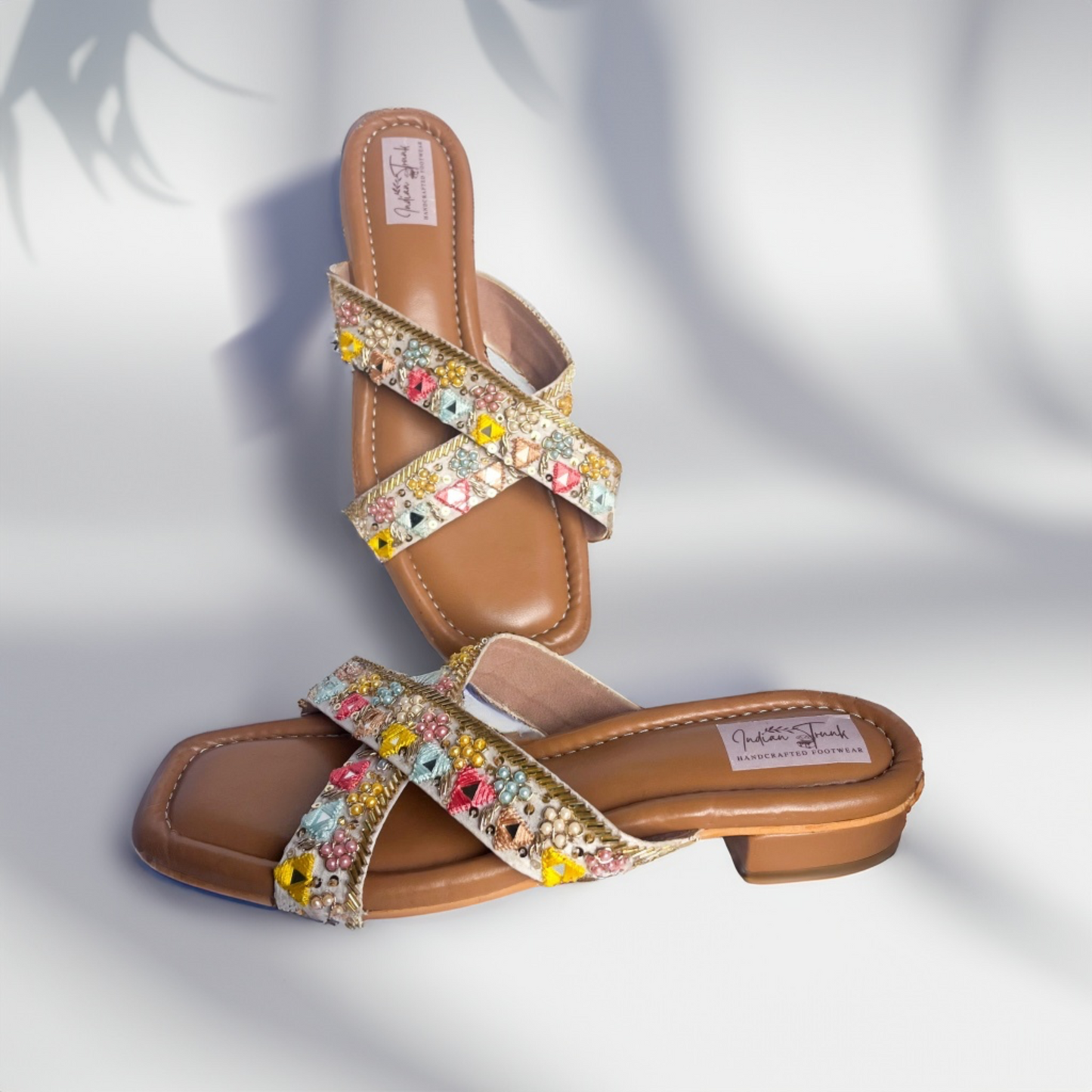 Desi Dazzle Crisscross Sliders