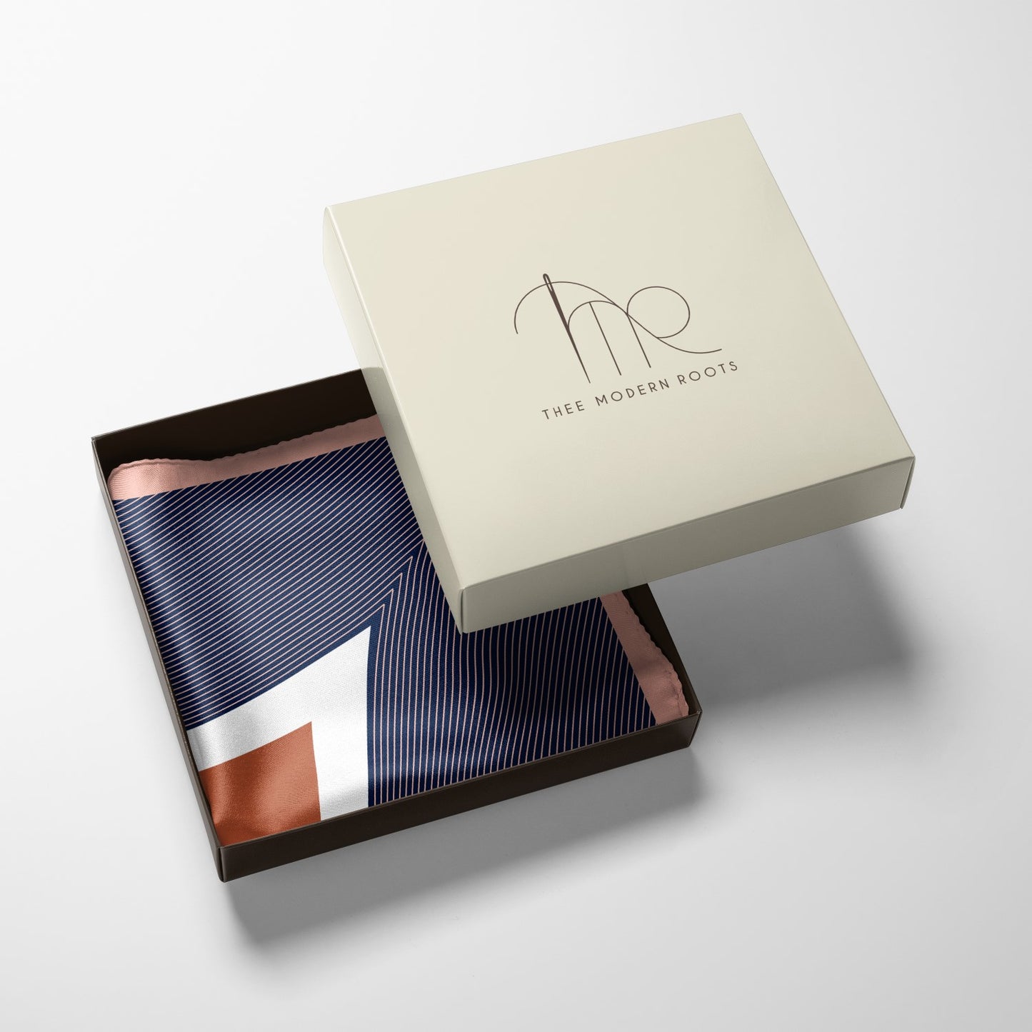 Navy Nebula Silk Pocket Square