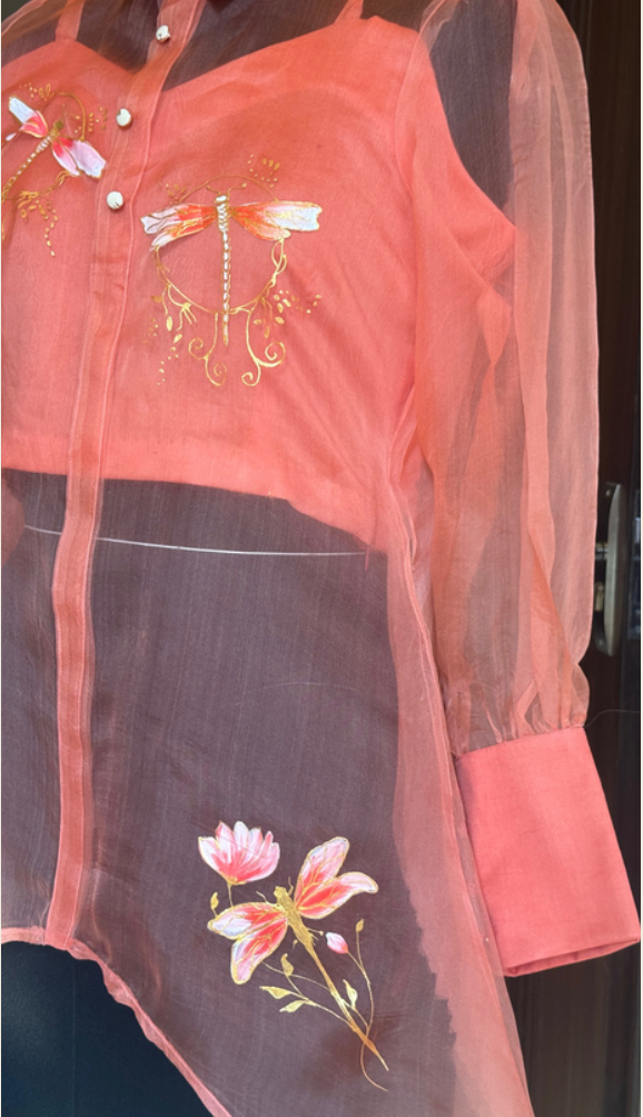 Orange Handpainted Set