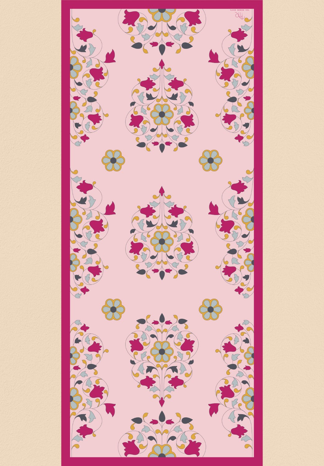 Flower Symphony Silk Dupatta