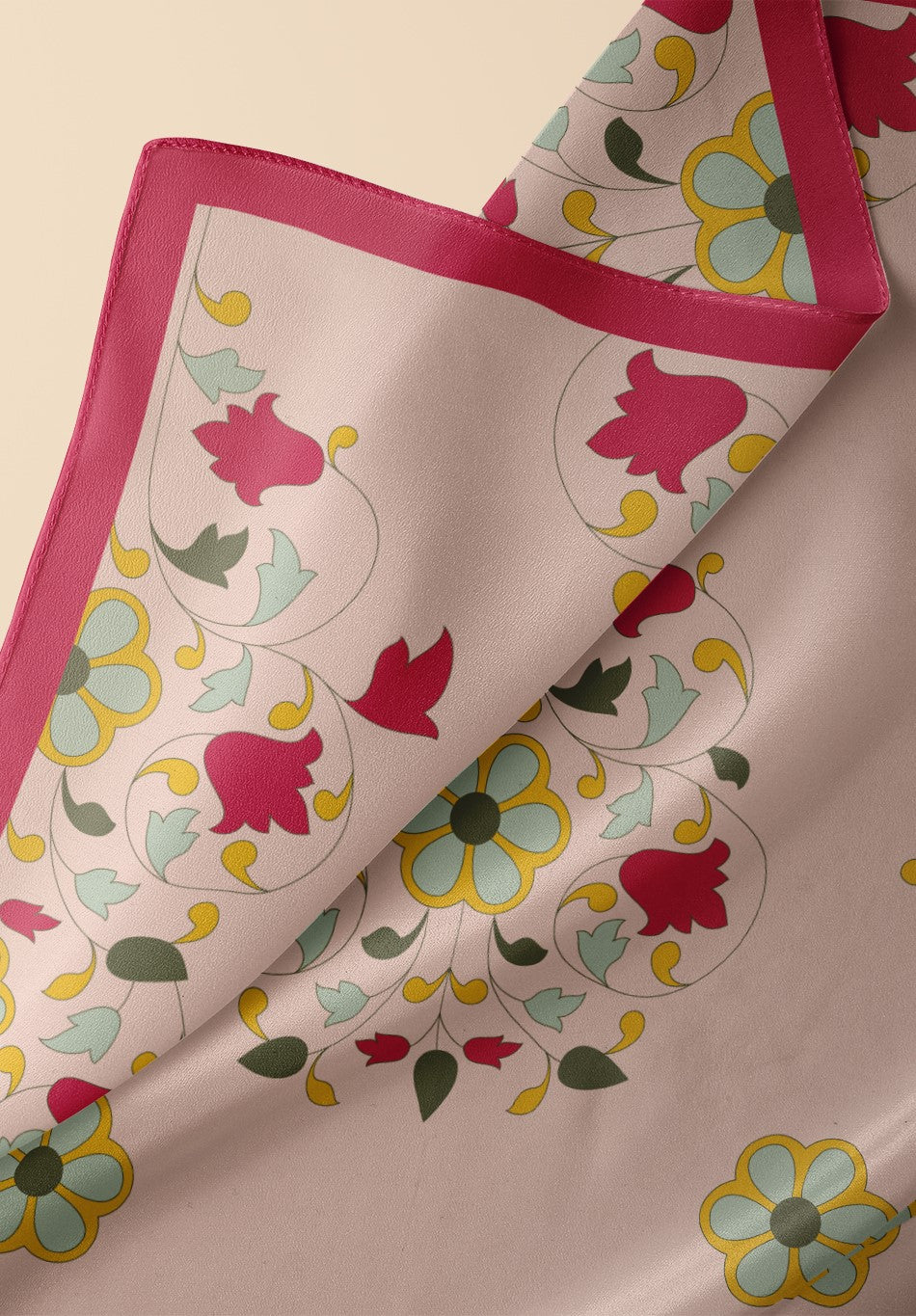 Flower Symphony Silk Dupatta