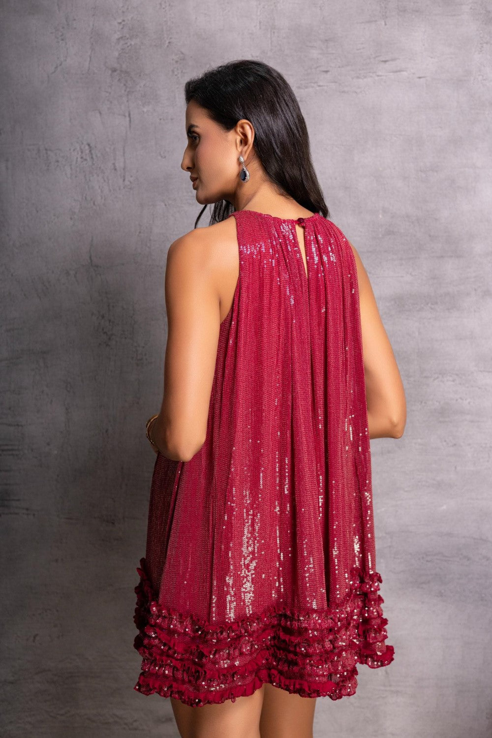 Scarlet Berry Shift Dress
