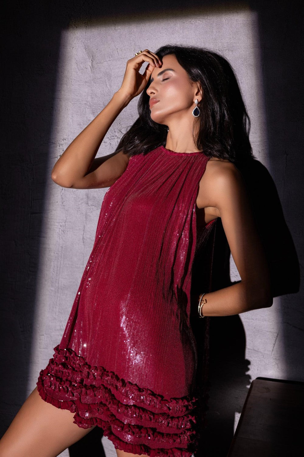 Scarlet Berry Shift Dress