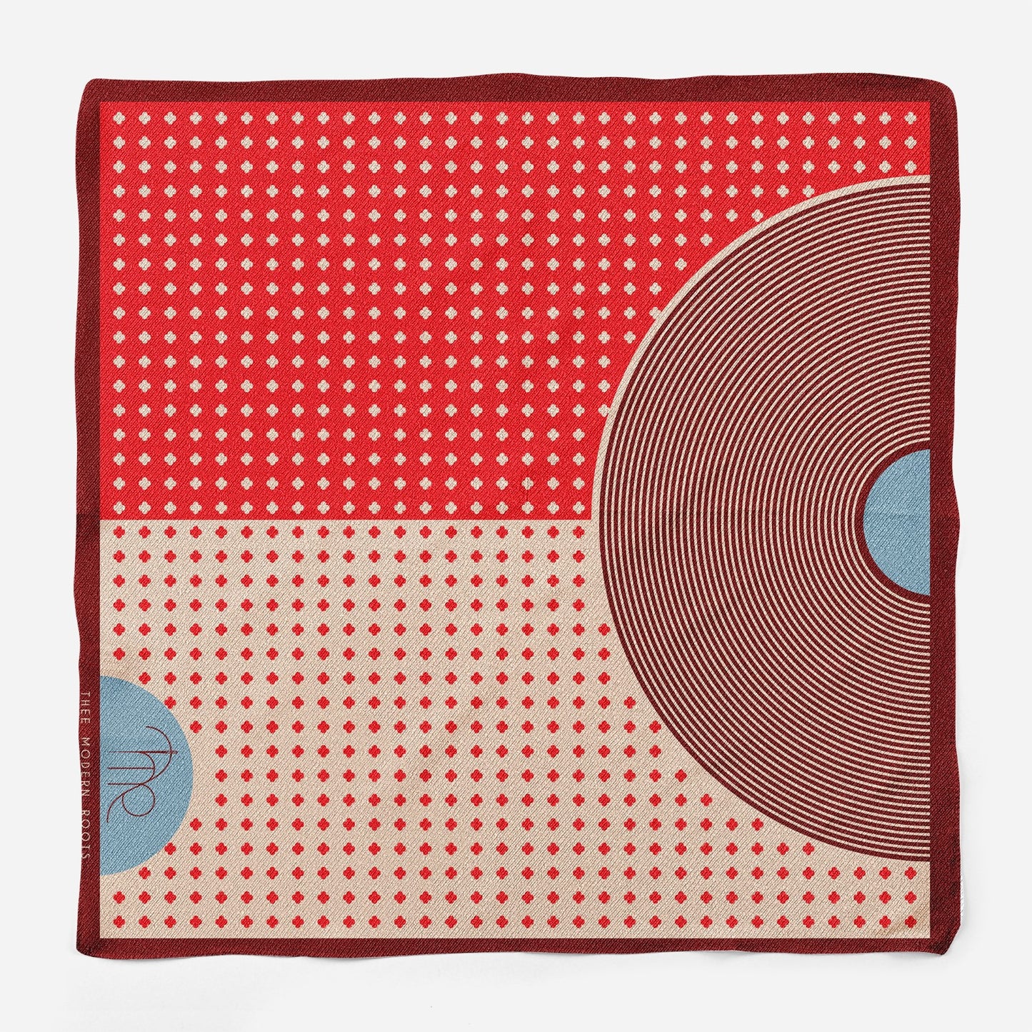 Geometric Garden Silk Pocket Square