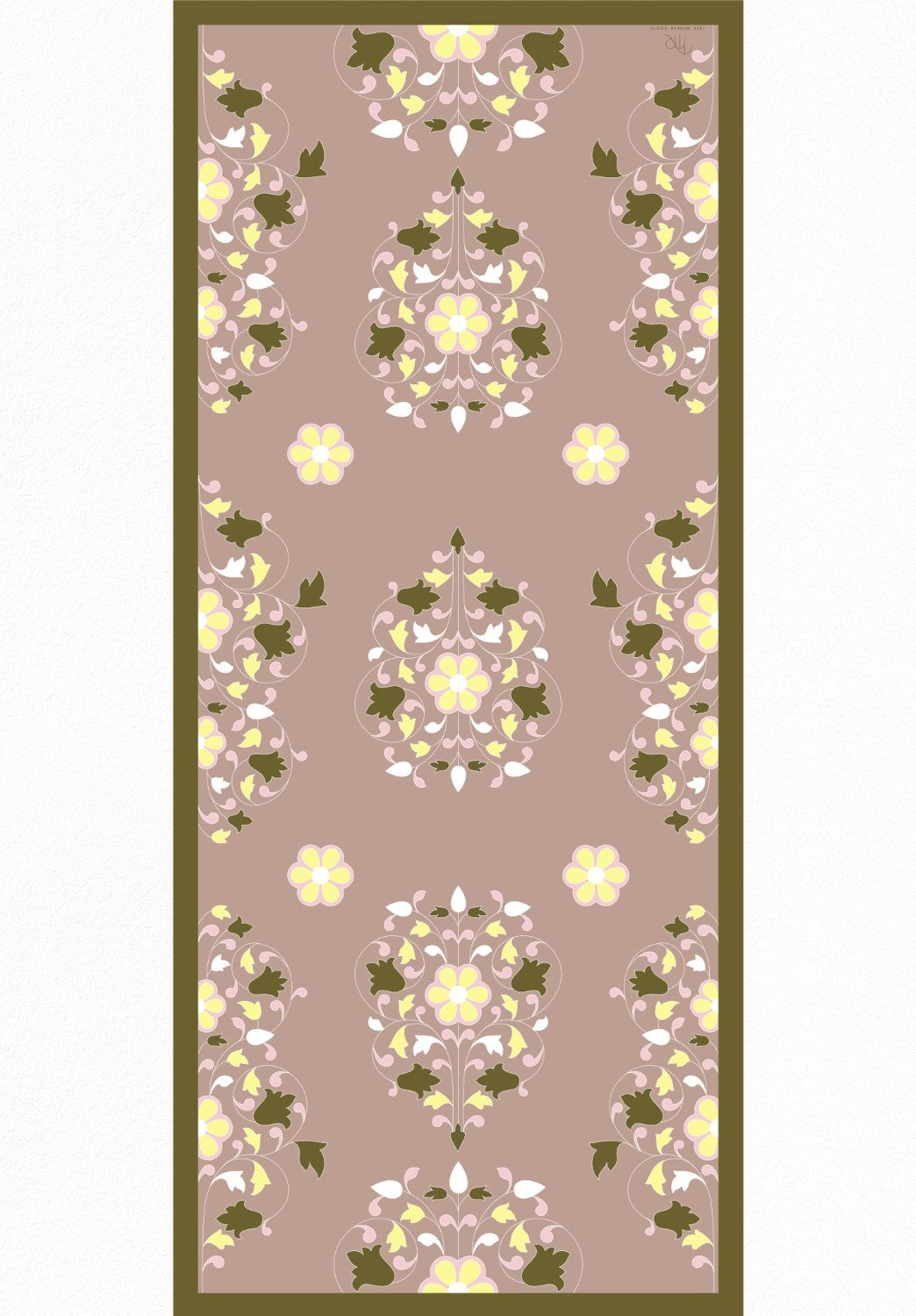 Flower Fusion Silk Dupatta