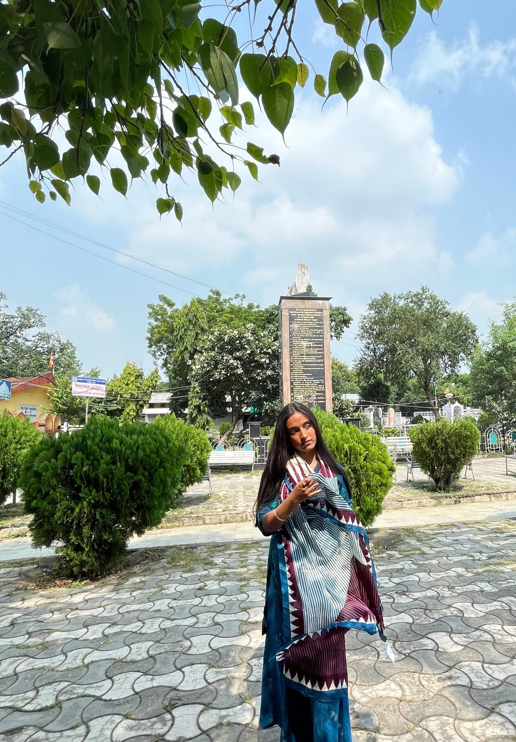 Temple Tales Silk Dupatta
