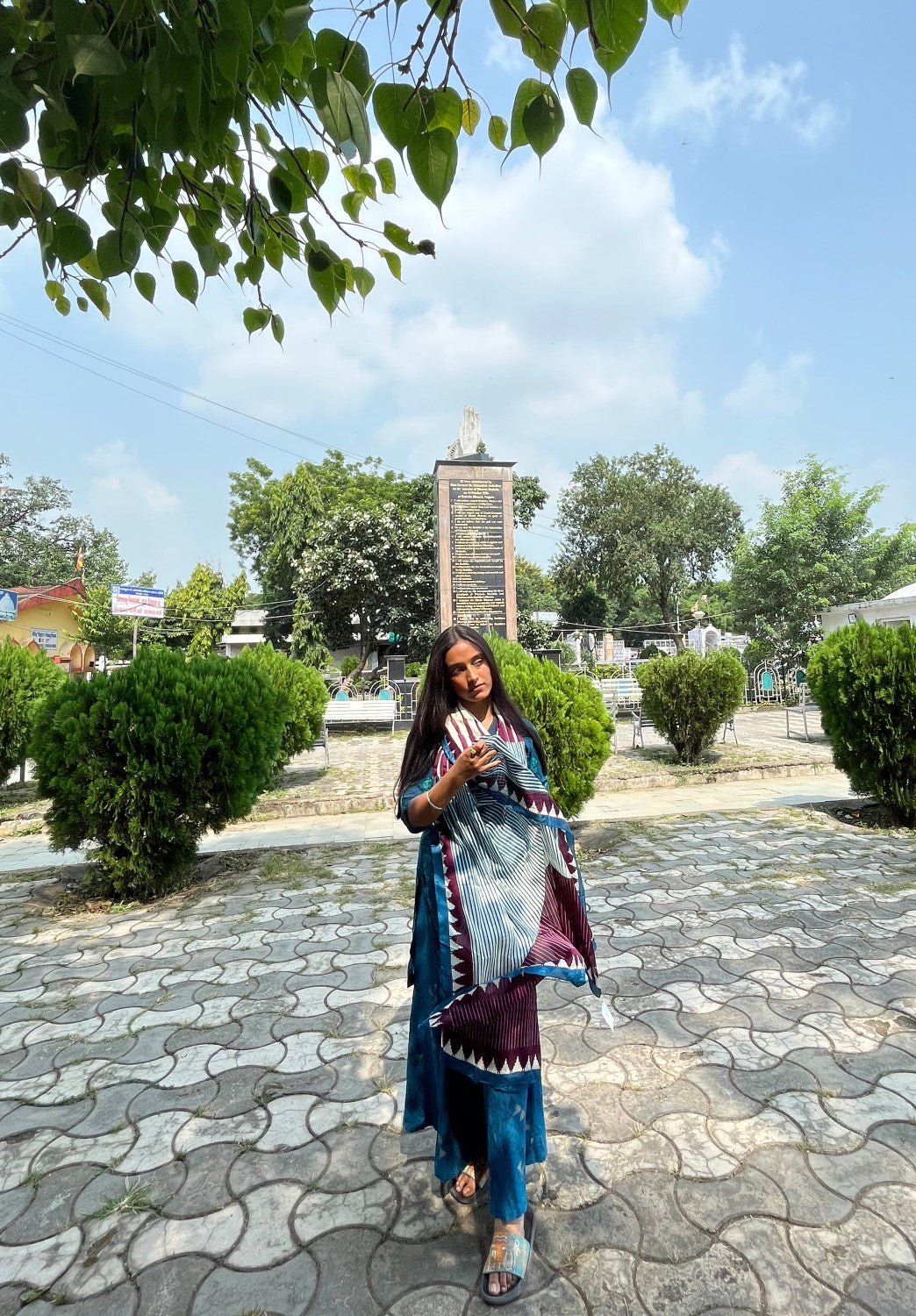 Temple Tales Silk Dupatta