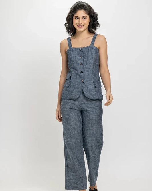 Stylish Denim Co-ord Set| Comfortable & Budget Friendly Brunch Date Outfit