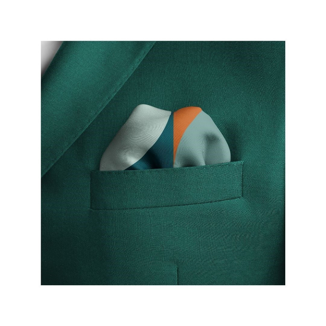 Abstract Arc Silk Pocket Square