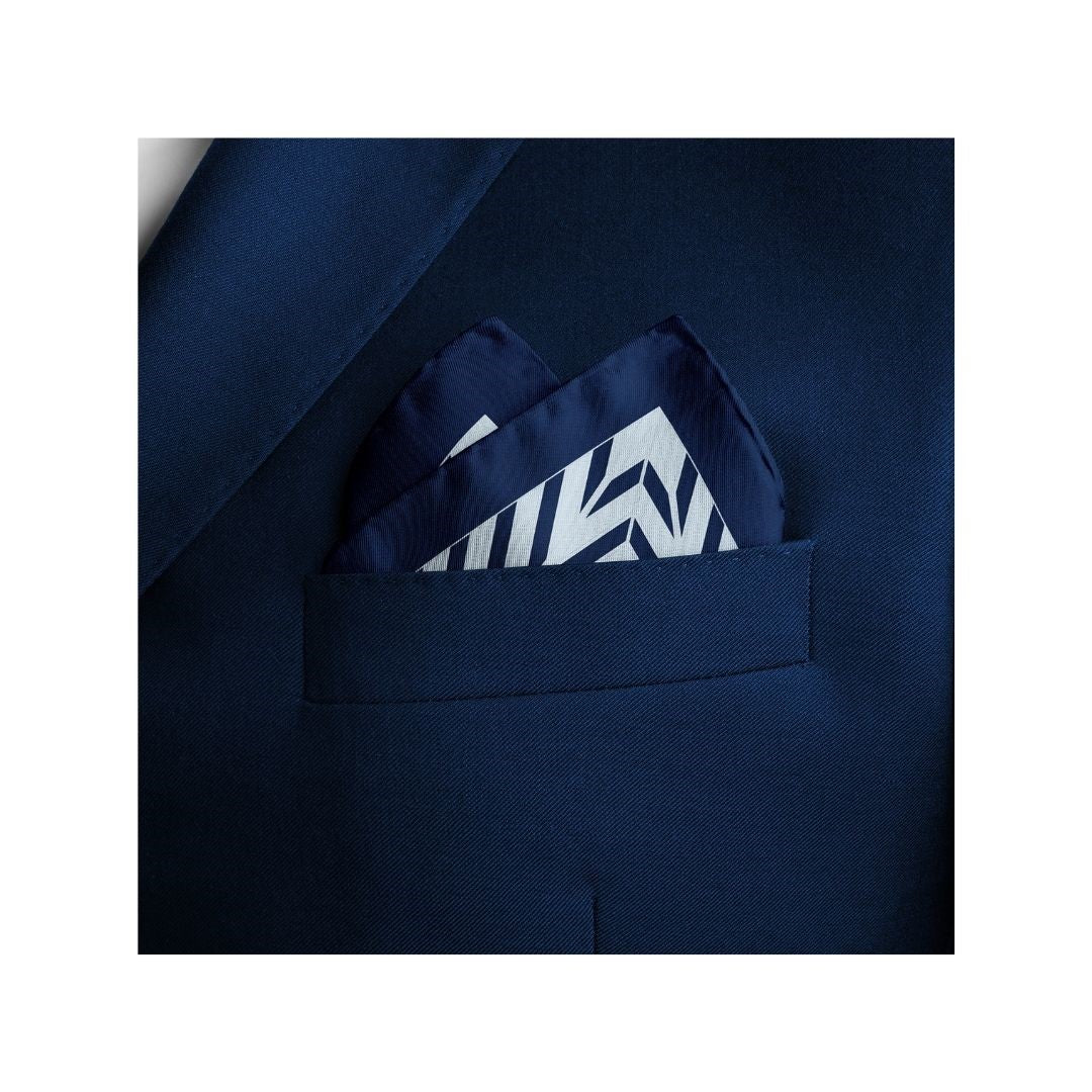 Midnight Mirage Silk Pocket Square