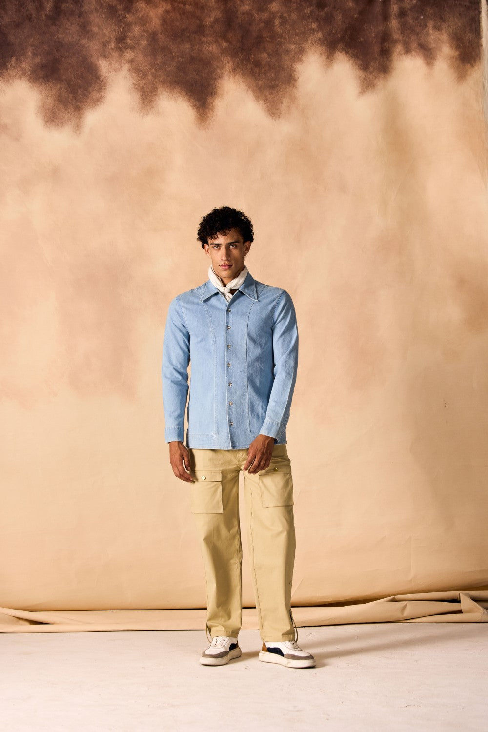 Banded Elastic Waist Cargo Pants