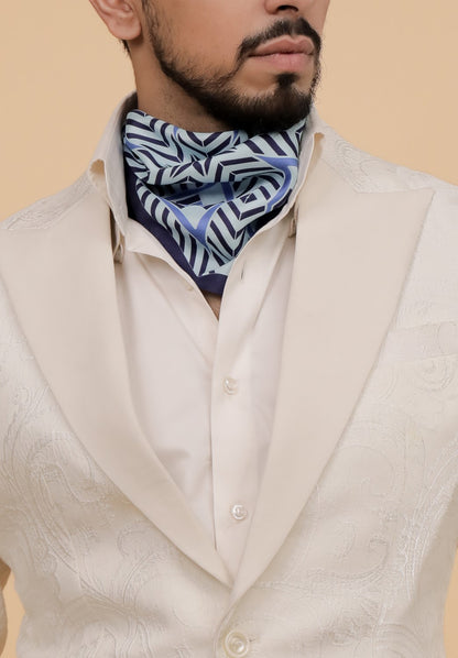 Midnight Mirage Silk Pocket Square