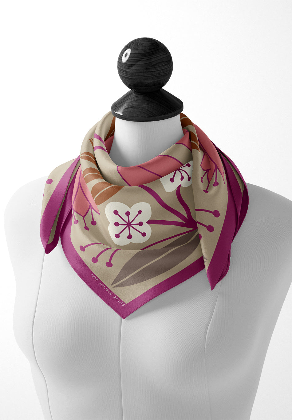 Kissed by Orchids Silk Scarf