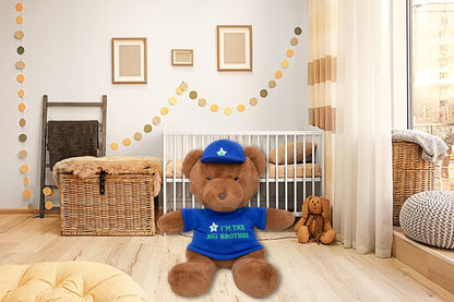 Albert - The Mysterious Bear Blue (With Tshirt And Cap)