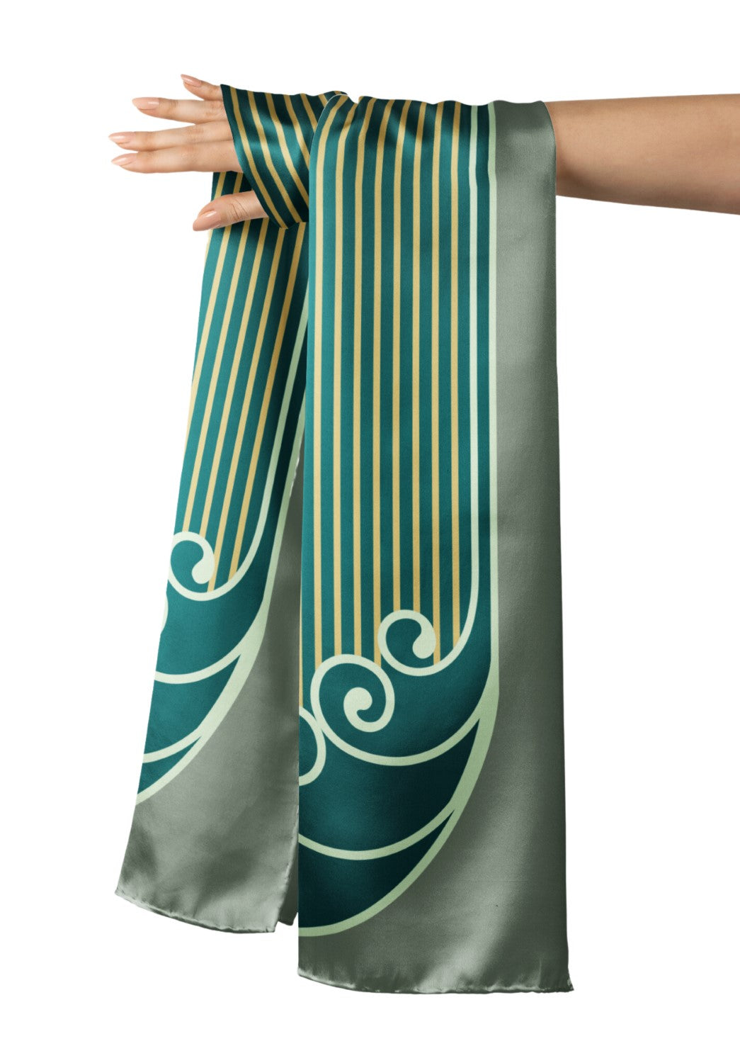 Striped Symphony Silk Stole