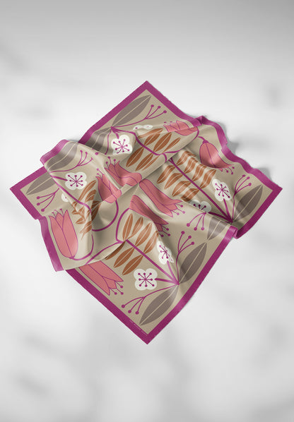 Kissed by Orchids Silk Scarf