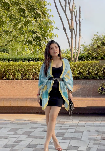 Fantasy Floral Silk Stole
