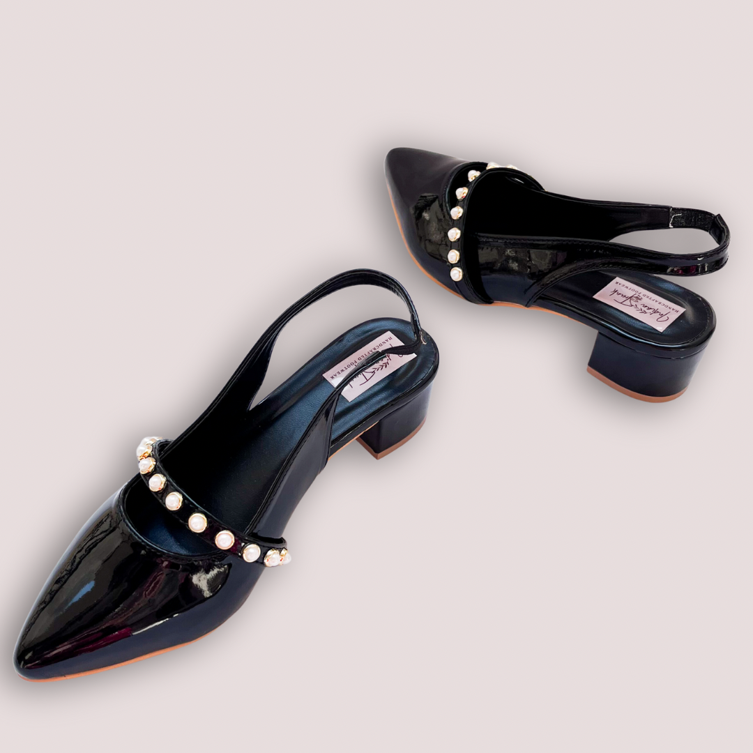 Ballerinas With Pearl Embellishments