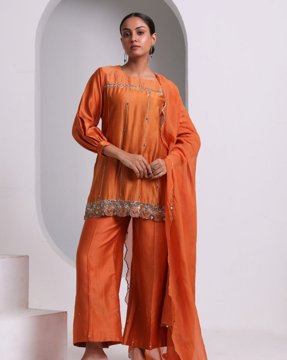 Naringah-Set Of 3| Elegant Chanderi Silk Suit Set