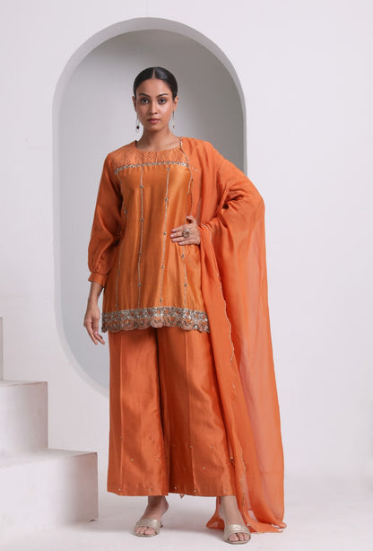 Naringah-Set Of 3| Elegant Chanderi Silk Suit Set