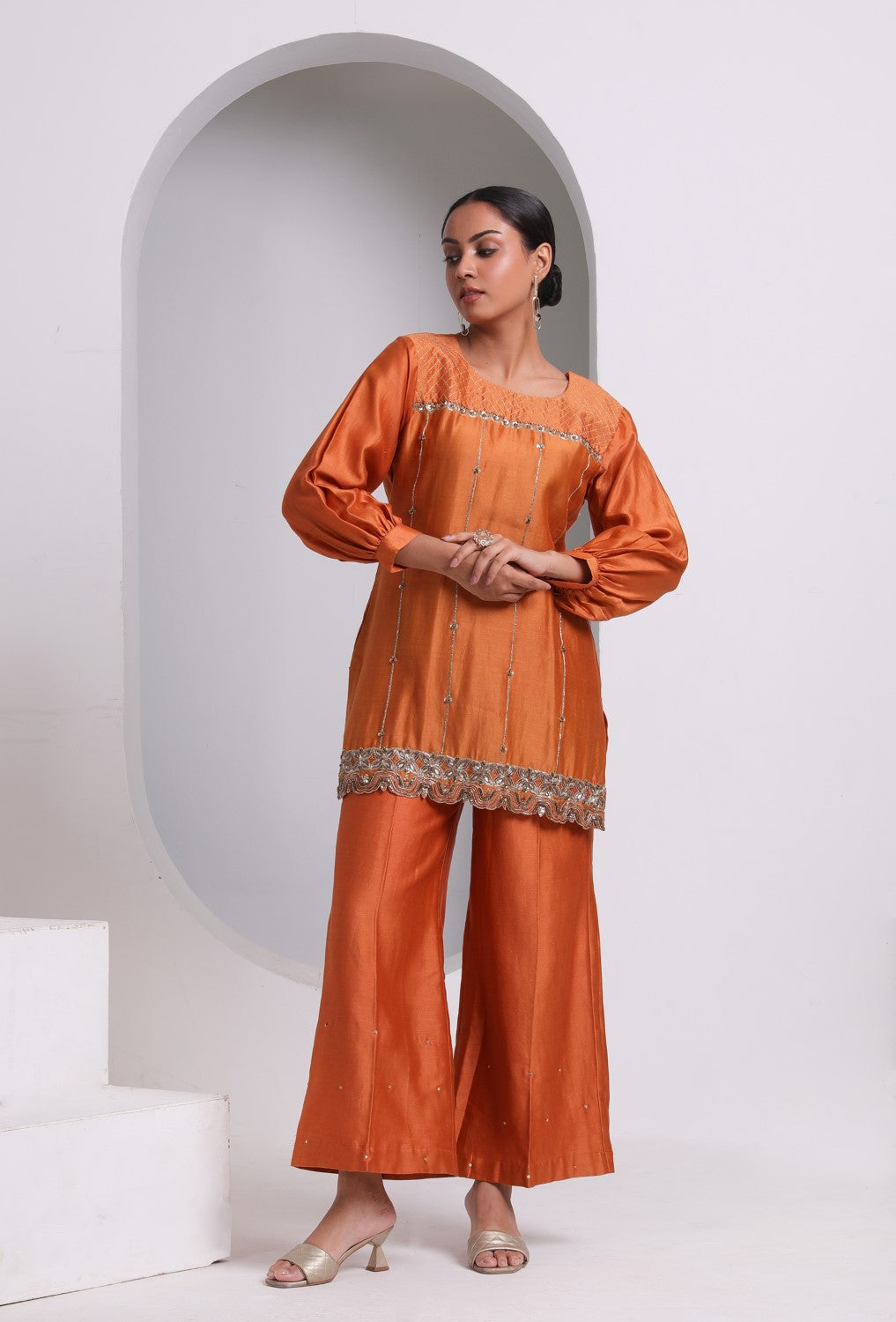 Naringah-Set Of 3| Elegant Chanderi Silk Suit Set