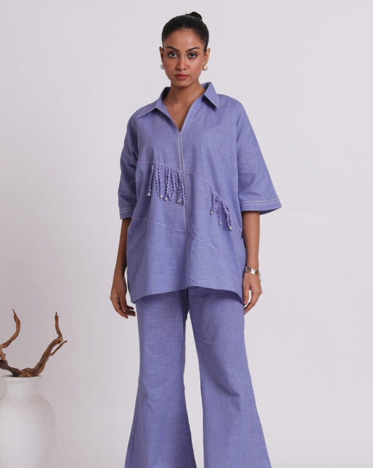 Vasuda  Set of 2| Summer Cotton Linen Co-ord Set|